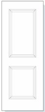 2-PANEL SQUARE SMOOTH doors